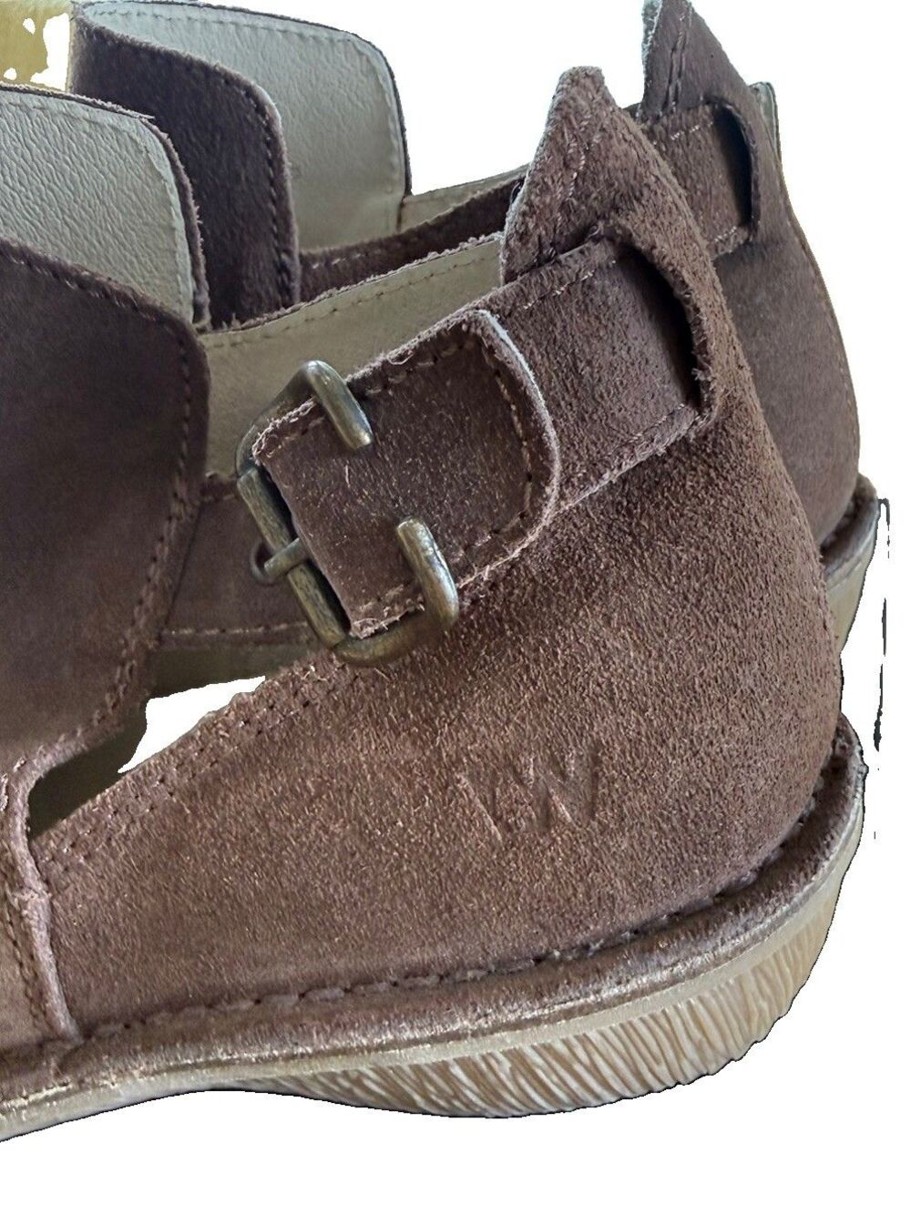 Weinbrenner Brown Suede Ankle Boots Women Sz 9.5 Casual Gorpcore Comfy EUC - Picture 10 of 14